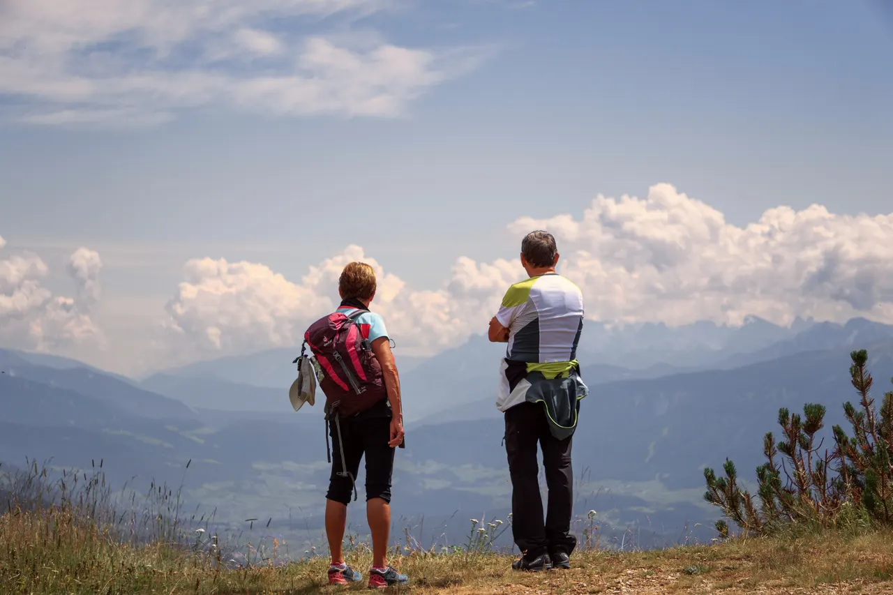 My grandparents, Gitschberg, South Tyrol: Out on a hike.